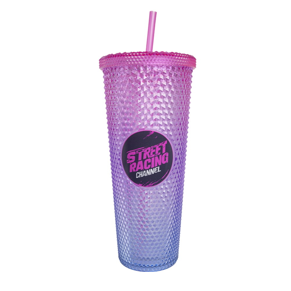 24oz Pink Studded Tumbler Cup